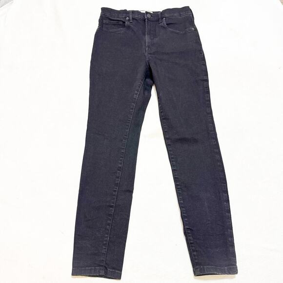 Everlane The High Rise Skinny Jean Black Denim Zip Fly Stretch Size 30 - Picture 2 of 8